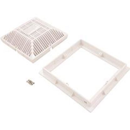 Picture of Drain Grate Waterway 9" x 9" w/ Frame White 2008 VGB 640-4790 V