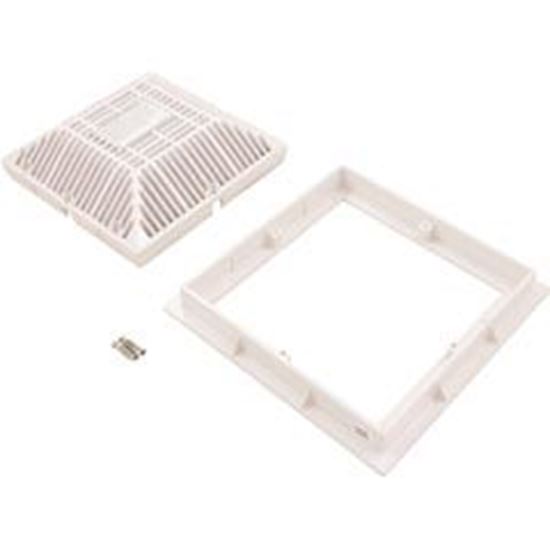 Picture of Drain Grate Waterway 9" x 9" w/ Frame White 2008 VGB 640-4790 V