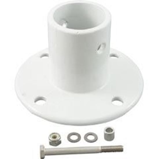 Picture of Deck Flange Only Perma Cast For Slide 1.9"White/Aluminum PF-3119