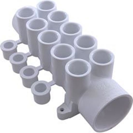 Picture of Manifold 1/2"s10 PortFlow Thru1-1/2"s x 1-1/2"spgw/Plug 672-4630