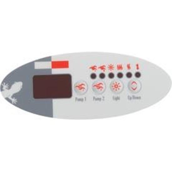 Picture of Overlay Gecko TSC-9-GE2 4 Button P1 P2 Light 9916-100186