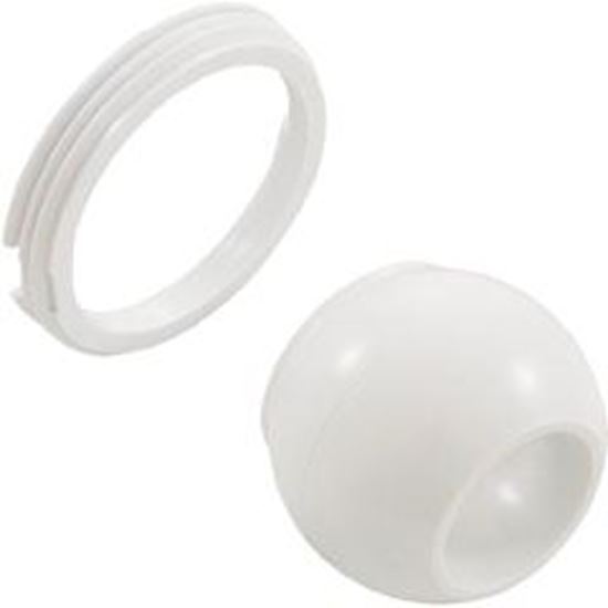 Picture of Eyeball BWG Hydro Jet w/ Retainer Ring White 10-3808WHT