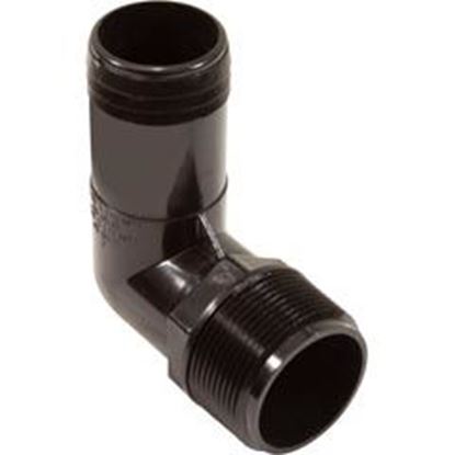 Picture of 1 1/2"Mptx1 1/2"Hose Barb Ell - Black 411-6521