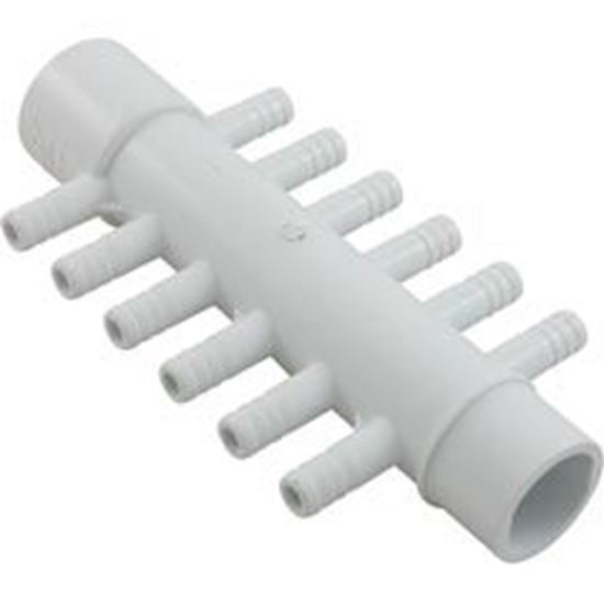 Picture of Manifold 3/8" Barb 12 Port 1" Slip x 1" Spigot 672-0410